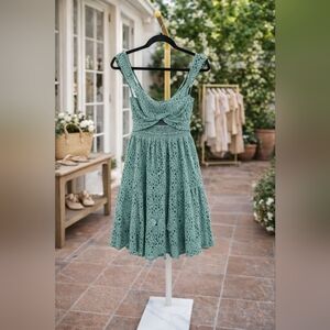 NWT Altr'd State Elegant Green Lace Dress